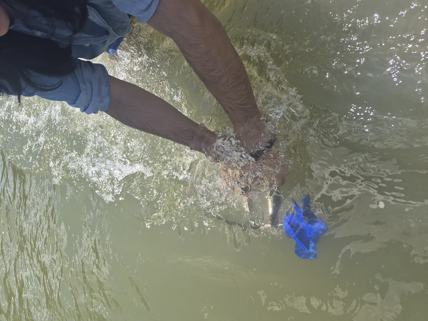 CanalSense node placed into the Colorado River during a flow test near Grand Junction